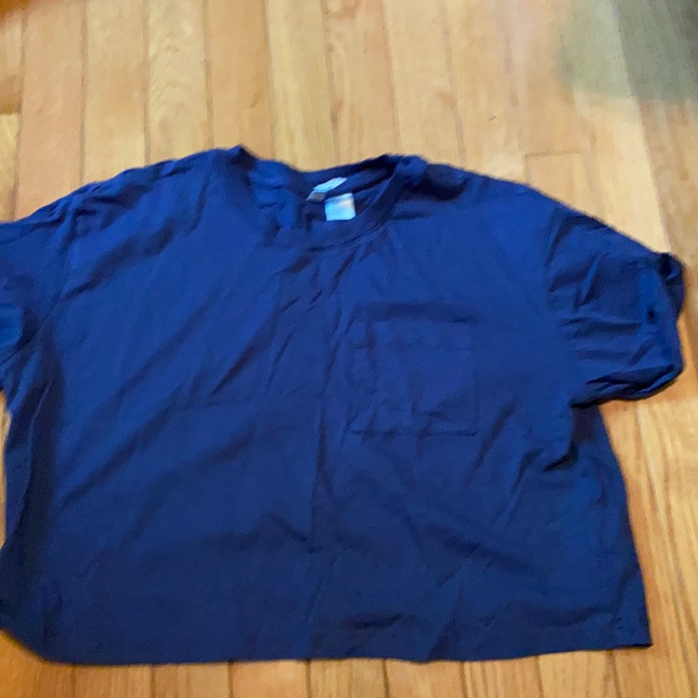 Loose Blue Crop top